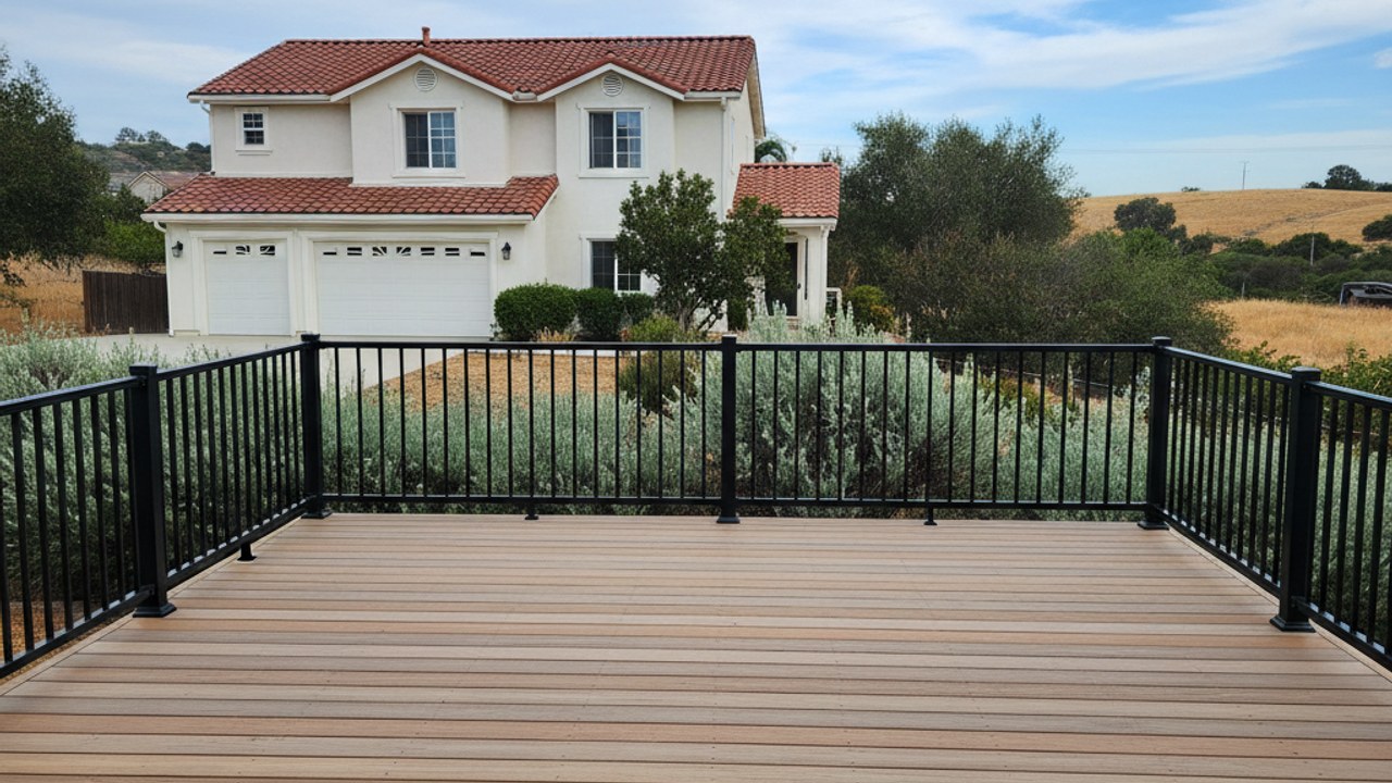 Composite Decking Installation completed by Alpha Deck Co in Citrus Heights, CA