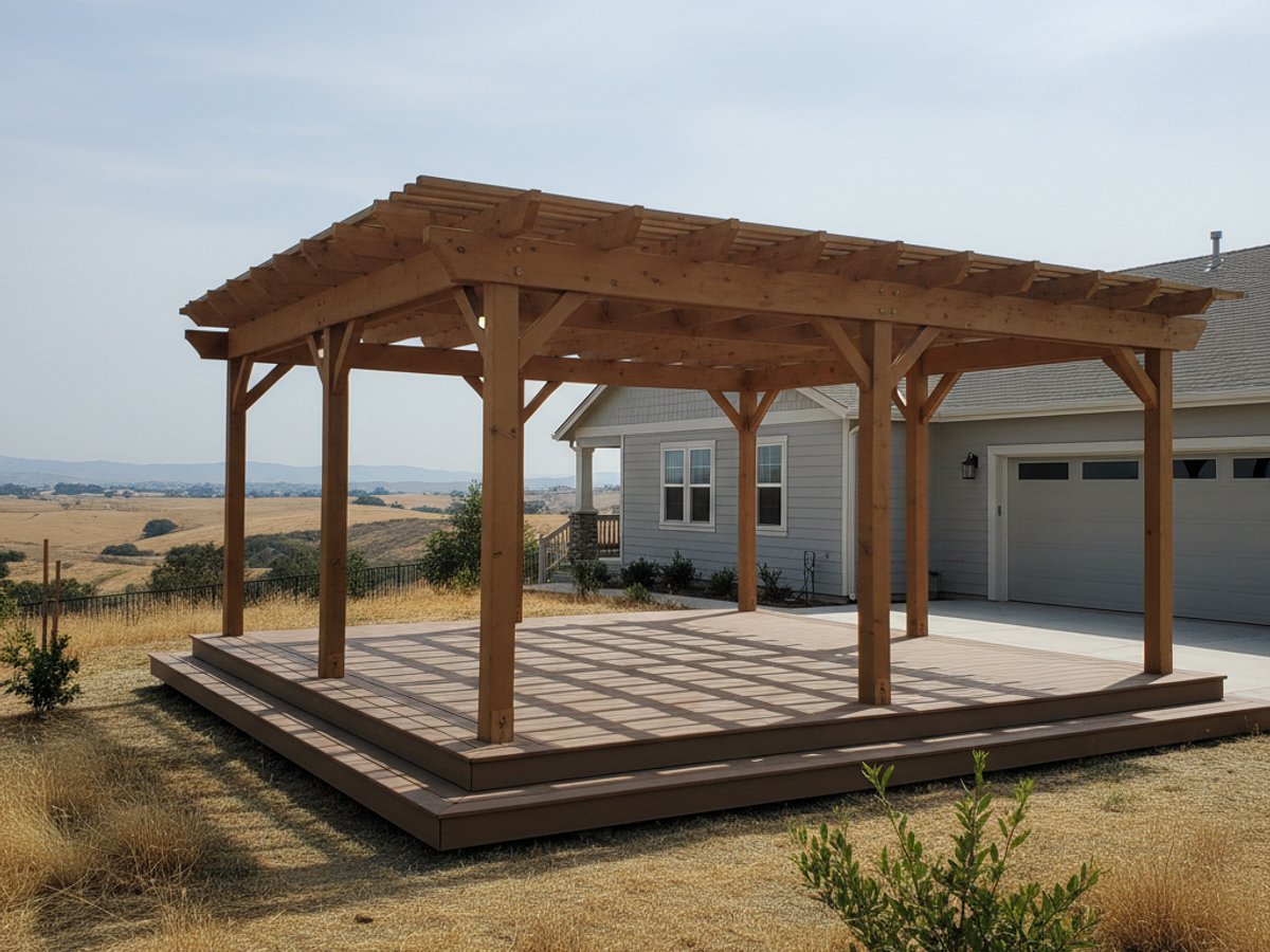 Pergolas & Deck Covers completed by Alpha Deck Co in Rocklin, CA